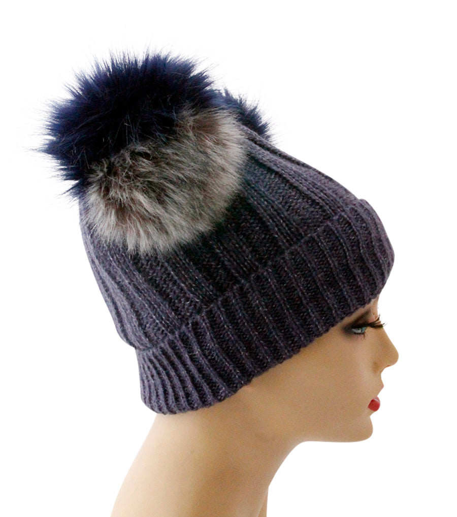 Double Pom Pom Sparkle Beanie