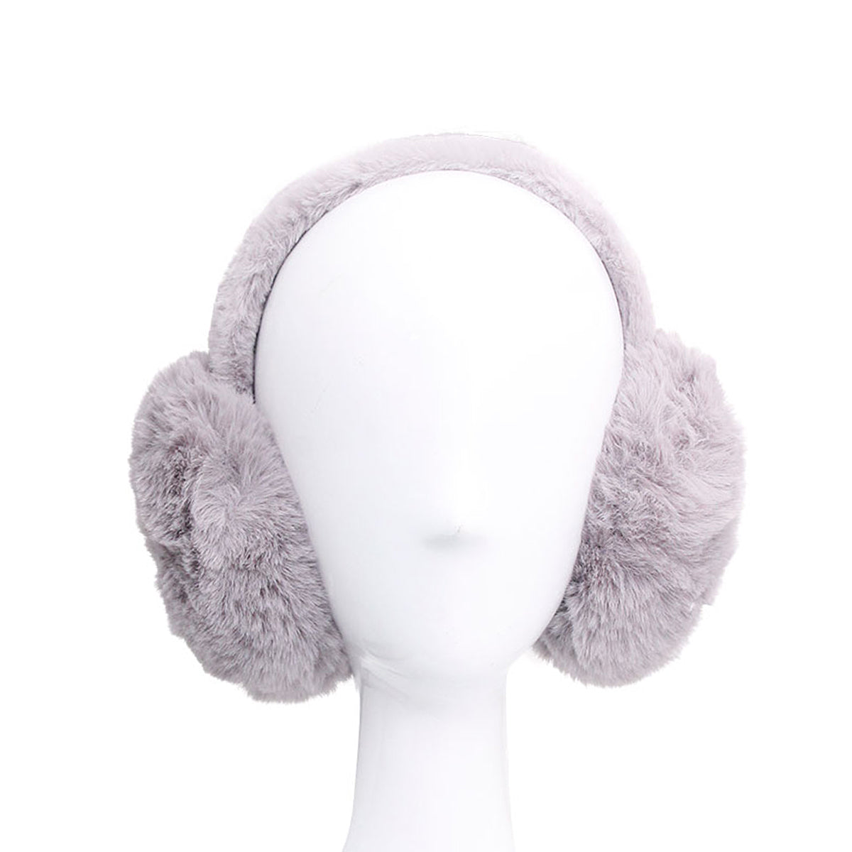Super Soft Gray Fur Earmuffs