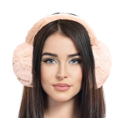 Super Soft Light Brown Fur Earmuffs