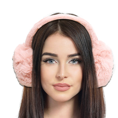Super Soft Mauve Fur Earmuffs