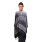 Blue Tribal Stripe Shawl