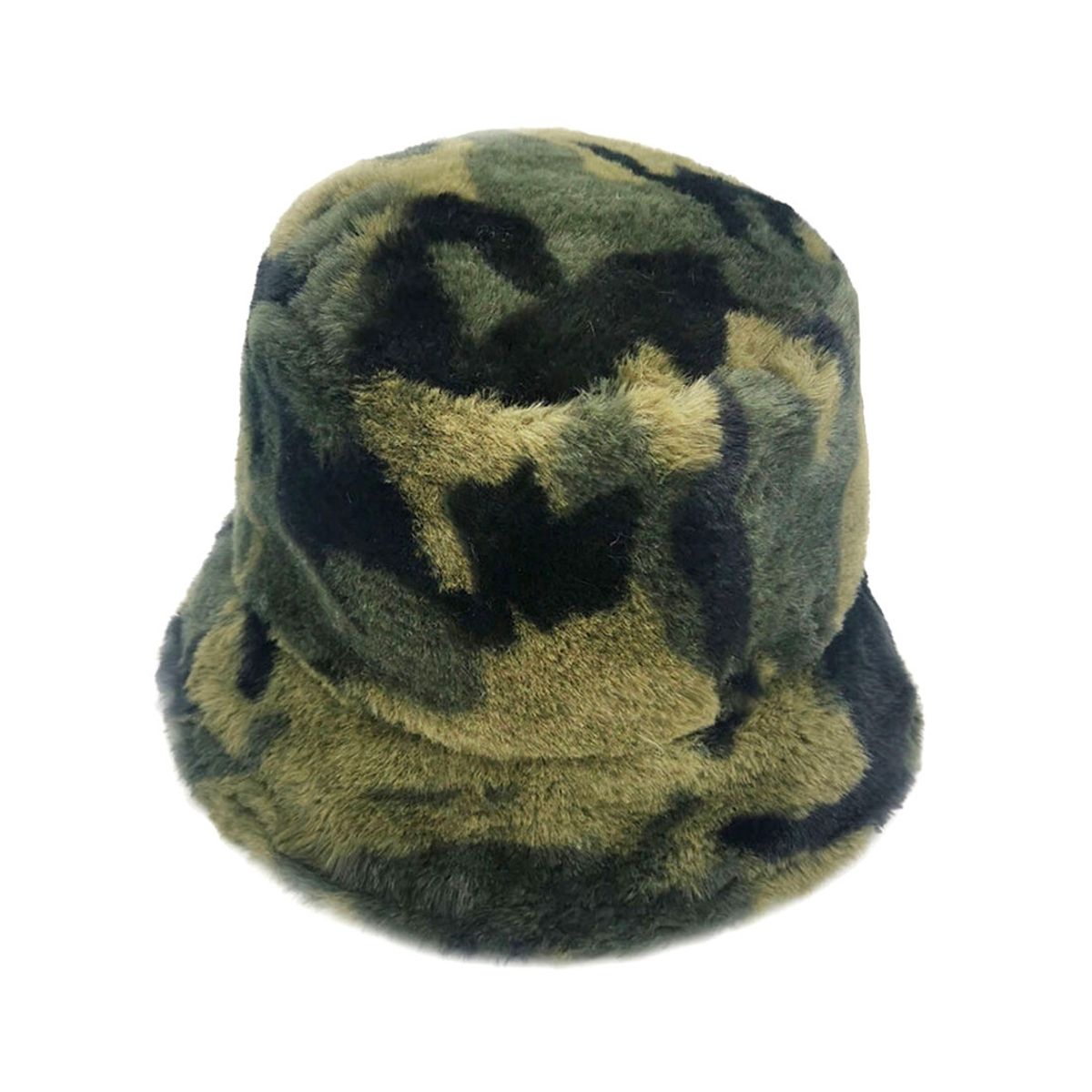 Camo Fur Bucket Hat
