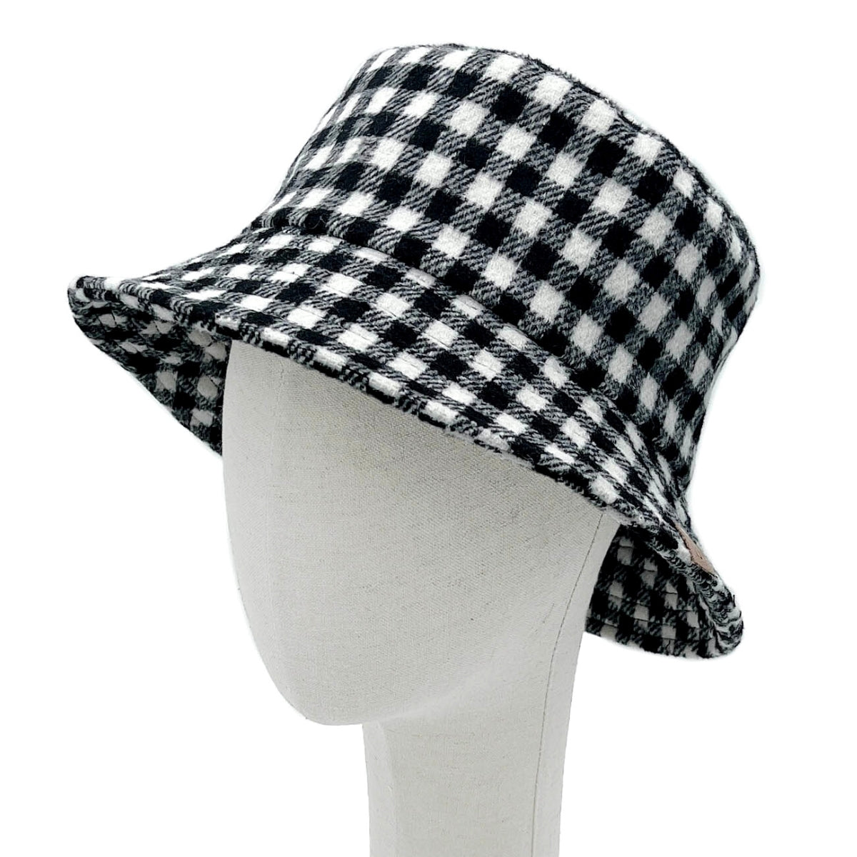 Black Buffalo Plaid Bucket Hat