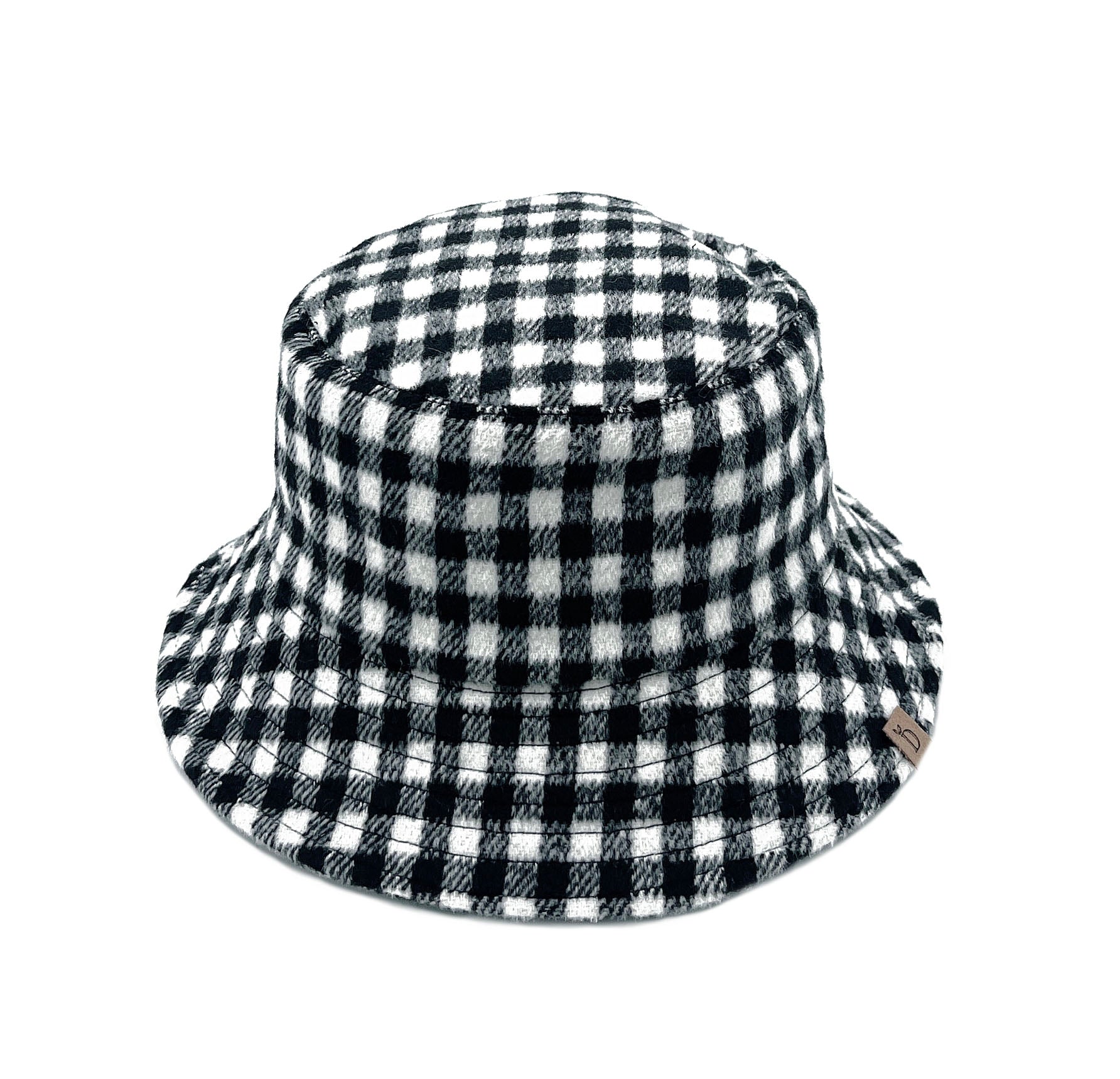 Black Buffalo Plaid Bucket Hat