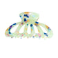 Green Marble Big Hair Claw Clip
