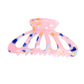 Pink Marble Big Hair Claw Clip