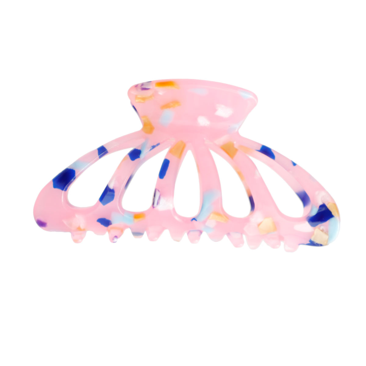 Pink Marble Big Hair Claw Clip