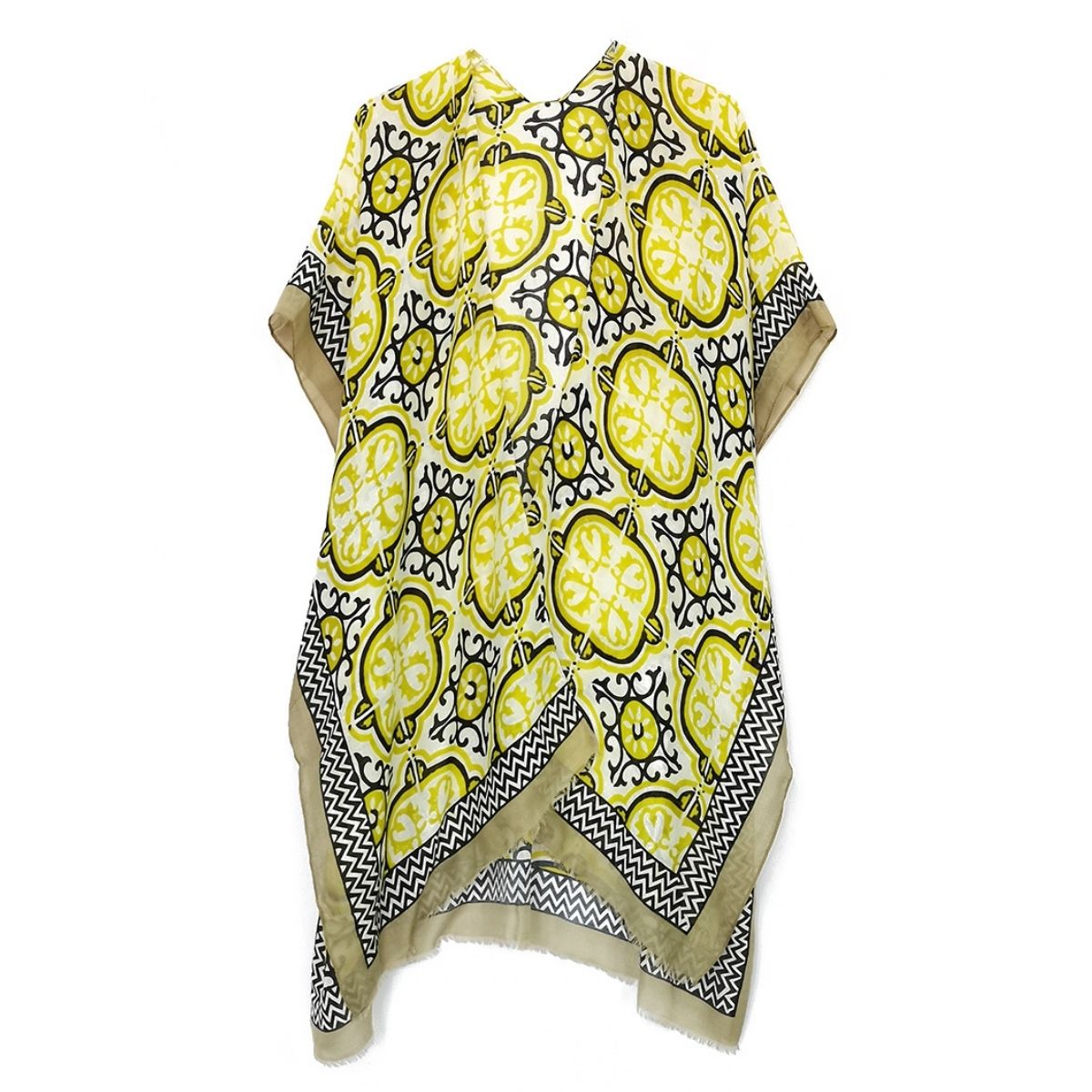 Sage Green Tile Print Kimono