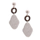 Hammered Silver Drop Earrings