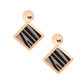 Gray Zebra Fur Earrings