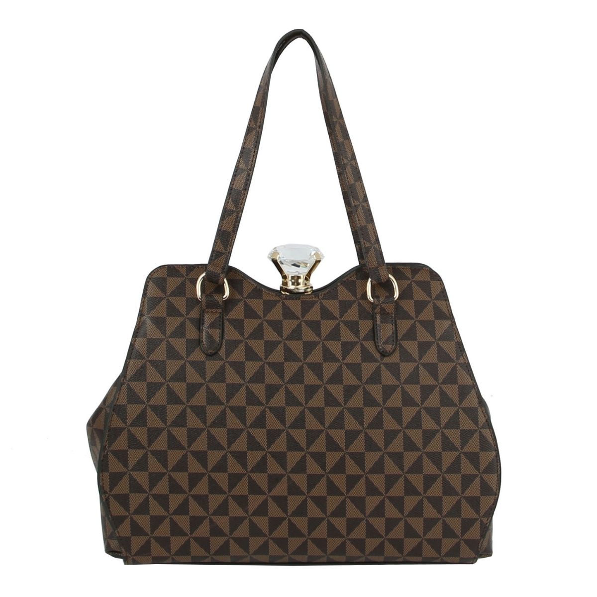 Brown Monogram Frame Handbag Set