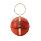 Orange Basketball Hardcase Clutch