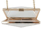 Clear and Gold Hard Case Clutch