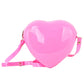 Pink Heart Jelly Crossbody Bag