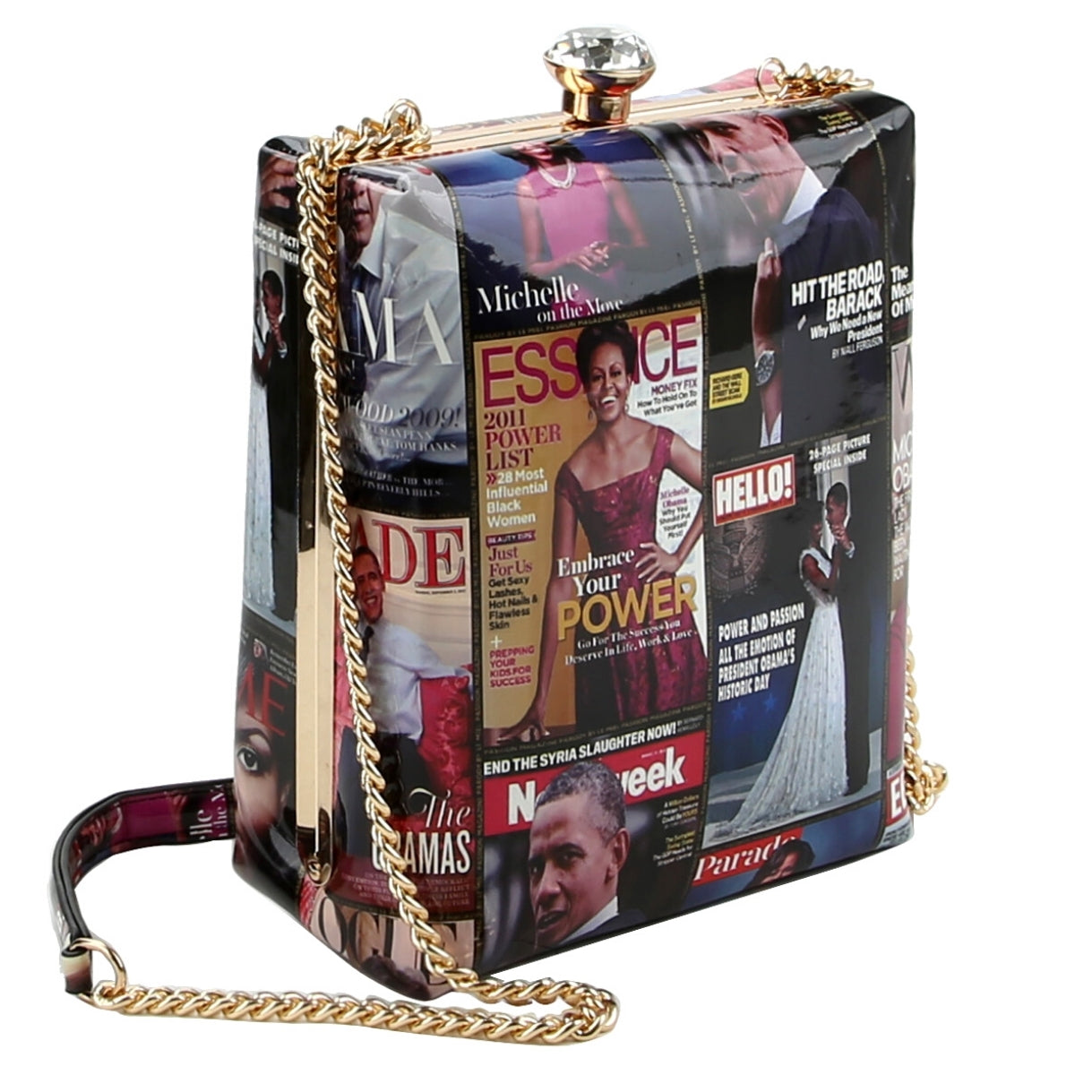 Multi Color Obama Rectangle Clutch