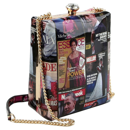 Multi Color Obama Rectangle Clutch