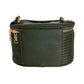 Olive Moto Cosmetic Bag Shaped Handbag