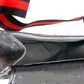 Black Ostrich Designer Saddle Crossbody