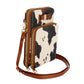 Cow Triple Pocket Mobile Crossbody