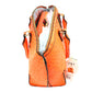 Bright Orange Ostrich Croc Bee Bag Set