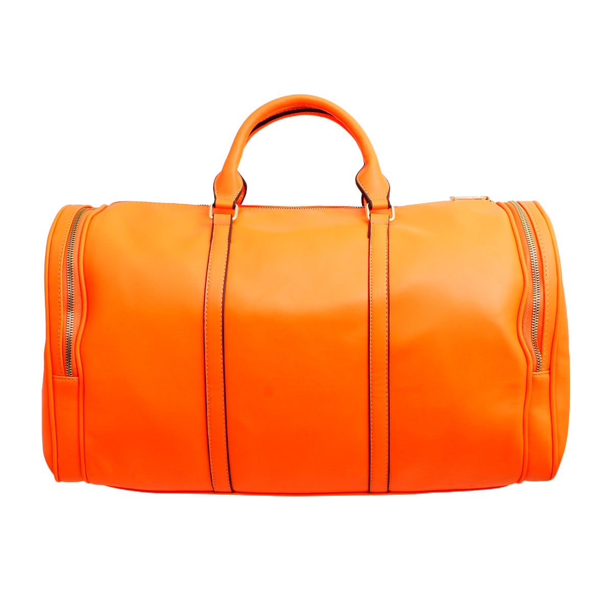Bright Orange Side Pocket Duffel