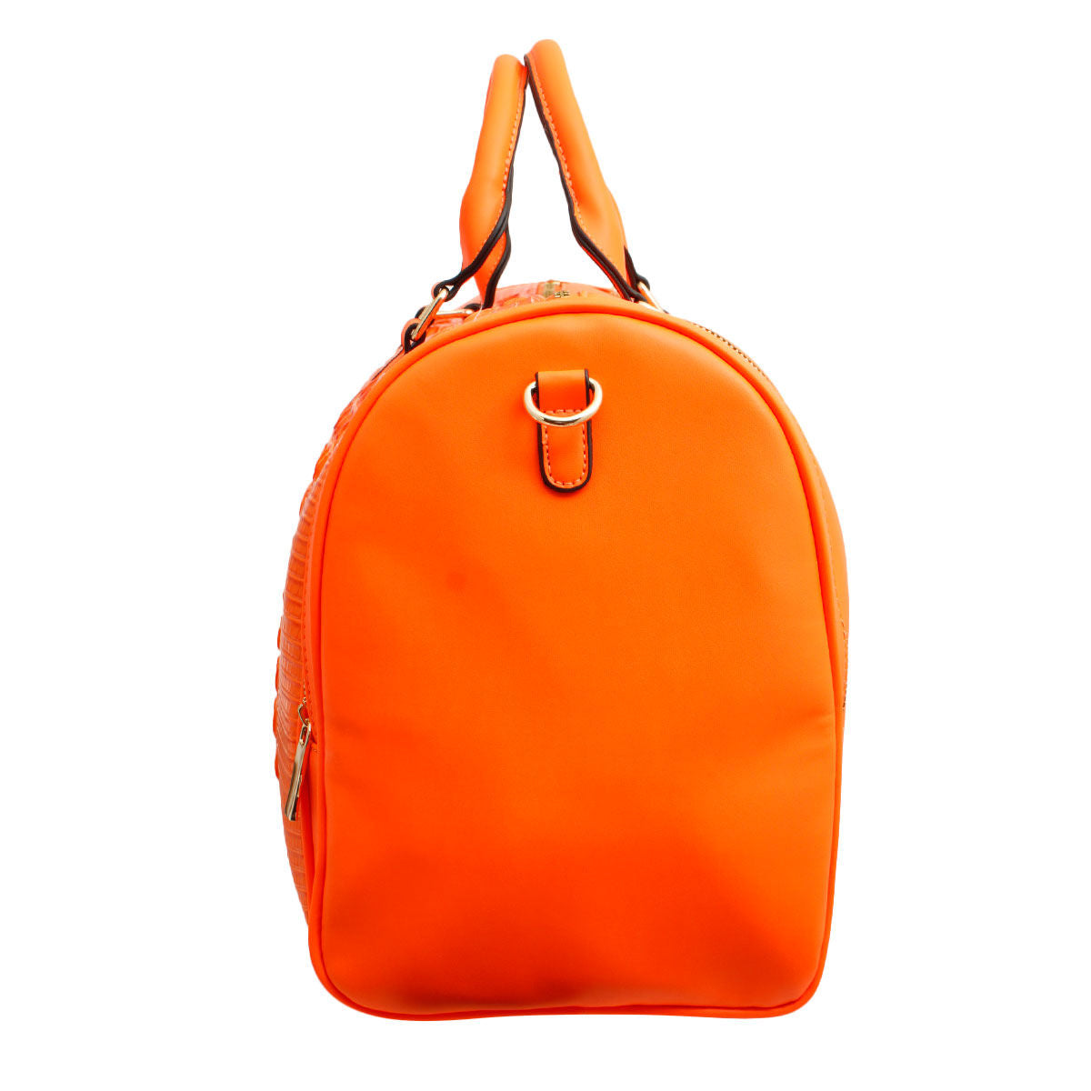 Bright Orange Side Pocket Duffel