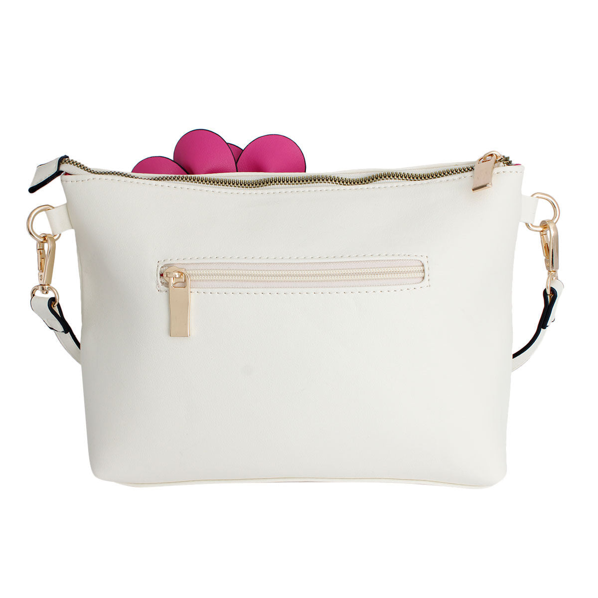 Fuchsia Flower Clutch Crossbody