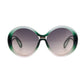 Green Gradient Round Sunglasses