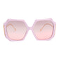 Purple Retro Square Butterfly Sunglasses