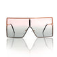 Pink Square One Lens Sunglasses