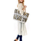 Love Yourself Animal Print Beach Bag