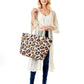 Leopard Canvas Beach Bag