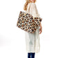 Leopard Canvas Beach Bag