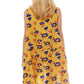 Mustard Floral Vest Cover Up