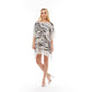 Zebra and Snake Print Cover Up