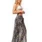 Gray Leopard Sarong Beach Skirt