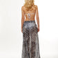 Gray Leopard Sarong Beach Skirt