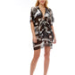 Black and White Abstract Print Cover Up