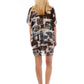 Black and White Abstract Print Cover Up
