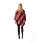 Dark Pink Animal Print Fur Poncho