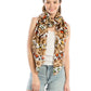 Beige Leopard Lightweight Scarf