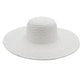 Solid White Floppy Sun Hat