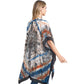 Blue Boho Tie Dye Kimono