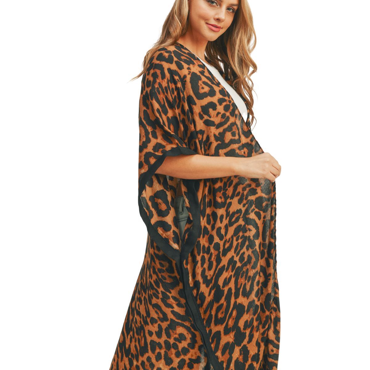 Leopard Lightweight Long Kimono