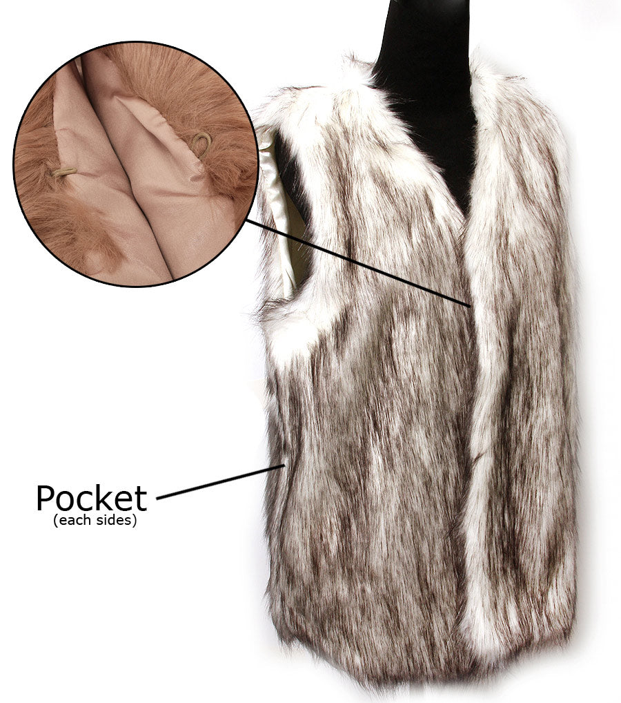Faux Fur Long Vest
