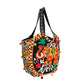 Black Embroidered Elephant Tote
