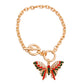 Red and Green Flutter Butterfly Bracelet