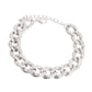 Silver Cuban Chain Bracelet