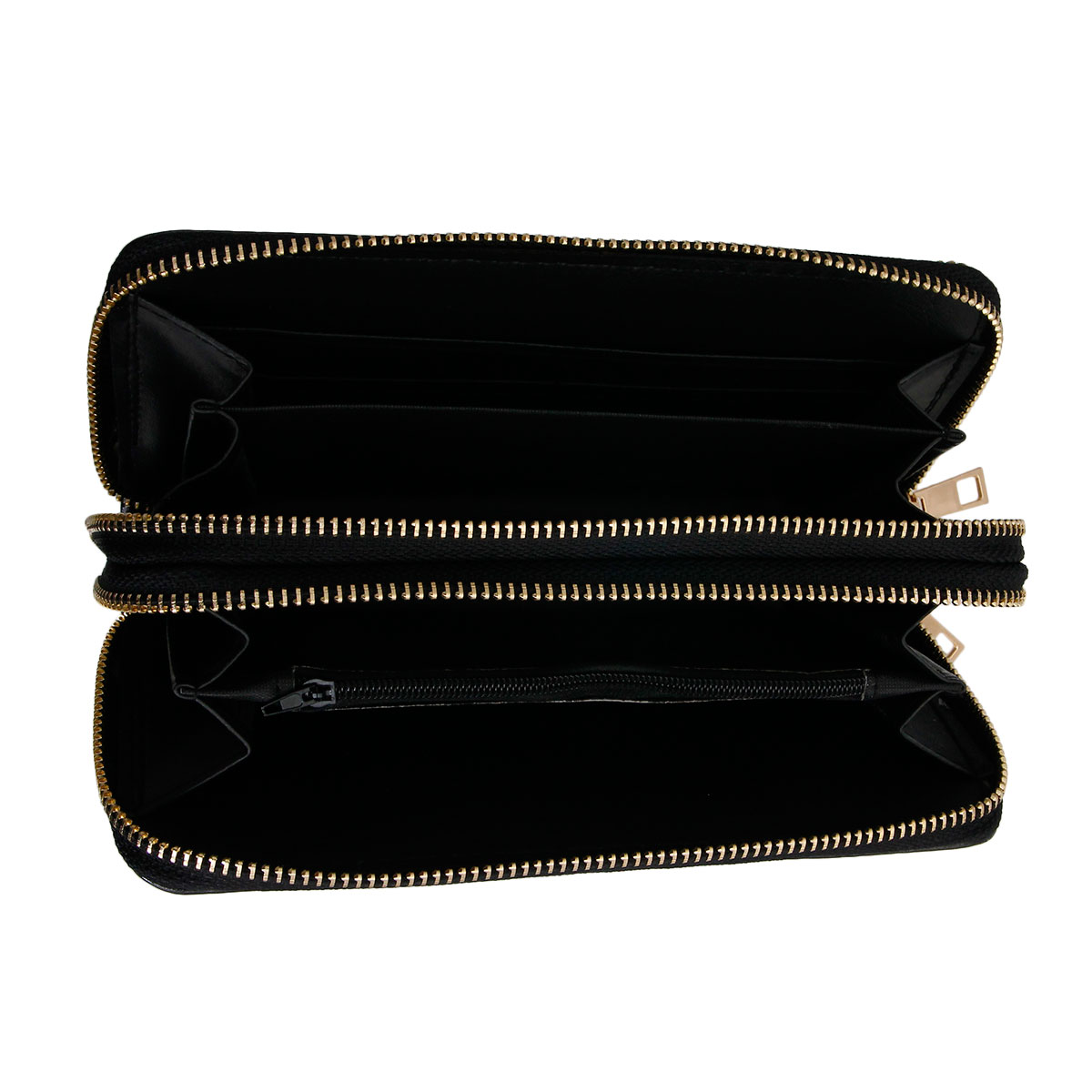 Designer Style Double Zipper Wallet