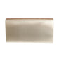 Designer Bee Gold Flap Clutch